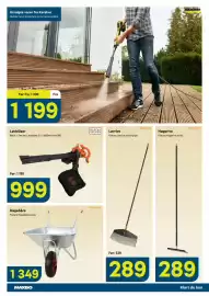 Maxbo kundeavis Side 16: Fiskars Hagebåre pluss €1.349,00, Black + Decker Løvblåser 3 i 1 2600w beblv260 €999,00