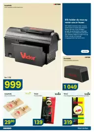 Maxbo kundeavis Side 23: Trinol Rottefelle €139,00, Victor Rottefelle elektronisk €1.049,00