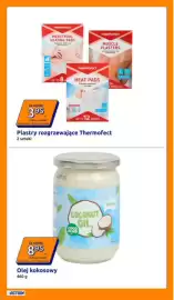Action gazetka tydzień 41 Strona 11: Plastry rozgrzewające Thermofect €3,95, Olej kokosowy Coco Island €8,95