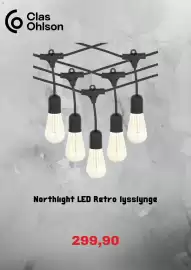 Clas Ohlson kundeavis Side 2: Clas Ohlson Northlight LED Retro lysslynge €299,90