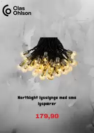 Clas Ohlson kundeavis Side 3: Northlight lysslynge med sma lyspærer €179,90