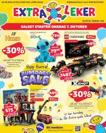 Extra Leker kundeavis Side 1: Lego Technic McLaren Mcl39 F1-bil 42228 €1.487,00, City brannstasjon med 60414 €1.110,00