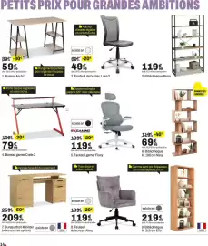 Catalogue BUT page 14: Bureau Archi 2 €59,99, Bono Bibliothèque €119,99