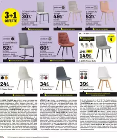 Catalogue BUT page 18: Betty chaises €149,99, Chaise Doriane €49,04