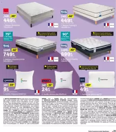 Catalogue BUT page 25: SIMMONS Matelas Training'S €449,99, Epeda Matelas Bomba top €449,99