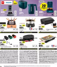 Catalogue BUT page 32: Machine à dosettes €89,99, PHILIPS Bouilloire ou grille-pain €27,99