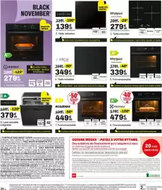 Catalogue BUT page 34: ROSIÈRES Four encastrable €449,99, SIGNATURE Table induction €139,99