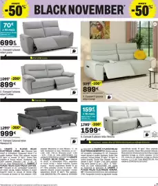 Catalogue BUT page 7: Loane Canapé 3 places relax €699,99, Come Canapé 3 places relax €899,00