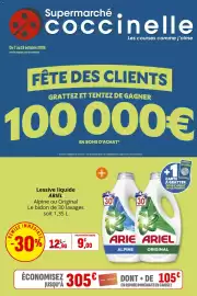 Catalogue Coccinelle Supermarché page 1: ARIEL Lessive liquide €9,00