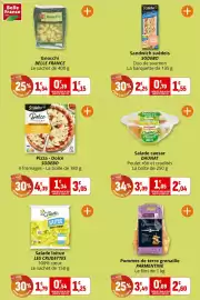 Catalogue Coccinelle Supermarché page 10: Belle France Gnocchi €1,15, DAUNAT Salade caesar €2,04