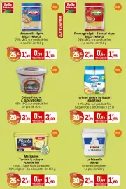 Catalogue Coccinelle Supermarché page 14: BRIDÉLICE Crème légère et fluide €1,95, Belle France Fromage râpé €1,55