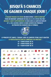 Catalogue Coccinelle Supermarché page 2: JUSQU'À 5 CHANCES DE GAGNER CHAQUE JOUR! À CHAQUE PASSAGE EN CAISSE ON VOUS OFFRE 1