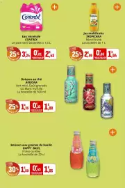 Catalogue Coccinelle Supermarché page 33: Contrex Eau minérale €2,43, Tropicana Jus multifruits €1,94