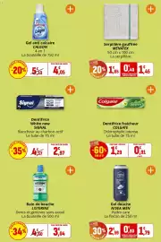 Catalogue Coccinelle Supermarché page 45: LISTERINE Bain de bouche €3,04, CALGON Gel anti calcaire €4,05