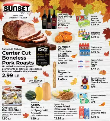 Sunset Foods weekly ad