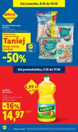 Lidl gazetka Strona 12: Olej rzepakowy Kujański €14,97, Krewetki białe Vannamei €3,99