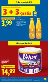Lidl gazetka Strona 13: Ręcznik papierowy Velvet Maxi Turbo €14,99, Sok 100% Pomarańcza Solevita €3,99