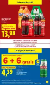 Lidl gazetka Strona 21: Coca-Cola Zero, Fanta, Sprite* lub Coca-Cola €13,98, Kasztelan Niepasteryzowane €4,39