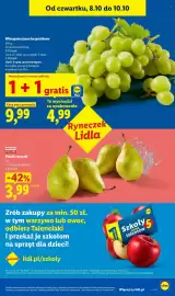 Lidl gazetka Strona 47: Winogrona jasne bezpestkowe €4,99, Polskie gruszki €3,99