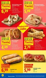 Lidl gazetka Strona 50: Bagietka z masłem czosnkowym €2,75, Pinsa margherita z serem gouda €4,49