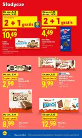 Lidl gazetka Strona 64: Kinder Crispy €8,99, Kinder Bueno White, Kinder Bueno lub Kinder Bueno Dark €9,99