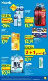 Lidl gazetka Strona 71: Woda mineralna niegazowana Nałęczowianka €10,74, Solevita Sok 100% pomarańcza, XXL €7,99