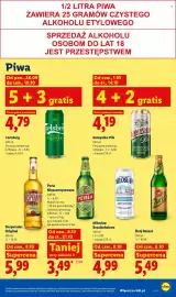 Lidl gazetka Strona 75: Piwa Carlsberg €4,79, Namysłów Pils €4,19