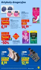 Lidl gazetka Strona 87: Skarpety PATION €8,99, Podpaski Perfecta Ultra €6,39