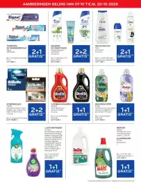 Alvo folder Pagina 11: Scheermesjes Gillette €30,38, Tandpasta en tandenborstels signal assortiment €4,98