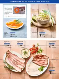 Alvo folder Pagina 4: Noorse gerookte zalm sneetjes €3,60, Kipfilet maison €1,95