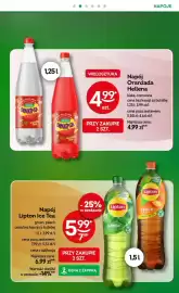 Żabka gazetka Strona 21: Napój Oranżada Hellena biała €4,99, Napój Lipton Ice Tea peach €5,99