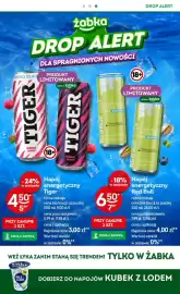 Żabka gazetka Strona 4: Napój energetyczny Tiger Malina Energy zero cukru €4,50