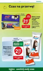 Żabka gazetka Strona 60: Baton z masy twarogowej Magija o smaku waniliowym €2,40, Baton Kinder Pingui Choco €2,99