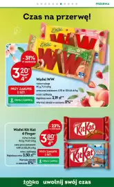 Żabka gazetka Strona 62: Wafel WW matcha brzoskwinia E.Wedel €3,20, Wafel Kit Kat 4 Finger €3,80