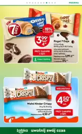 Żabka gazetka Strona 63: Rogal 7 Days €3,99, Wafel Kinder Crispy €4,50