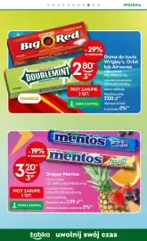 Żabka gazetka Strona 64: Dropsy Mentos Strong Mint €3,20, Guma do żucia Wrigley's Big Red €2,80