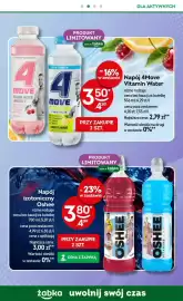 Żabka gazetka Strona 73: Napój izotoniczny Oshee Zero Cherry €3,80, Napój 4Move Vitamin Water Cherry €3,50