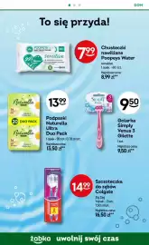 Żabka gazetka Strona 76: Podpaski Naturella Ultra 2-pak €13,99, Szczoteczka do zębów Colgate Zig Zag 2-pak €14,99