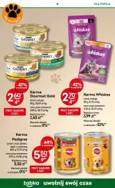 Żabka gazetka Strona 79: Karma Gourmet Gold €2,60, Karma Pedigree junior z kurczakiem €5,50