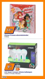 Action folder week 41 Pagina 10: Disney Princess adventskalender €12,99, LSC Smart Connect slimme ledlampen €9,95