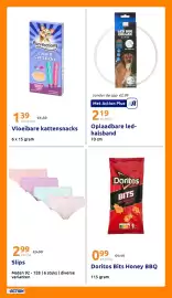 Action folder week 41 Pagina 26: Oplaadbare led-halsband €2,19, Doritos Bits Honey BBQ €0,99