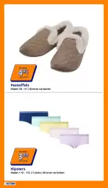 Action folder week 41 Pagina 27: Pantoffels €4,95, Hipsters €3,99