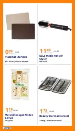 Action folder week 41 Pagina 28: Placemat leerlook €0,99, Elle magic hot air styler €11,49