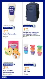 Action folder week 41 Pagina 6: Spilbergen onder-de-stoel reistas €7,77, Zuru Snackles verrassingszak €2,99