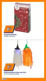 Action folder week 41 Pagina 8: Halloweendecoratie met licht €3,95, Draadverlichting €0,99
