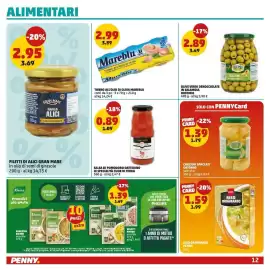 Volantino PENNY Pagina 12: Filetti di Alici Gran Mare €2,95, Tonno all'olio di oliva Mareblu €2,99