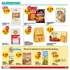 Volantino PENNY Pagina 14: Frollino con corn flakes, fiocchi di avena e cioccolato la Buona Pasticceria €1,99