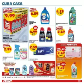 Volantino PENNY Pagina 18: Detersivo liquido lavatrice Omino Bianco €9,99, Fazzoletti Tempo €2,59