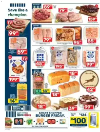 Pick n Pay catalogue Page 2: PnP Sour Bread 400g €18,99, PnP Yellow Raisin Bread 600g €18,99