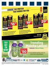 Pick n Pay catalogue Page 9: First Choice High Protein 21g Flavoured Low Fat Milk €19,99
